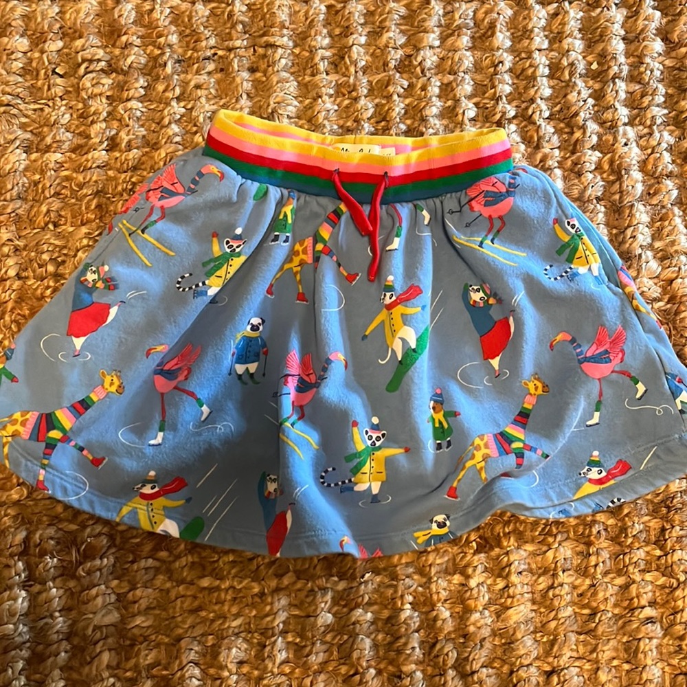 Mini Boden Cosy Twirly Sweatshirt Skirt